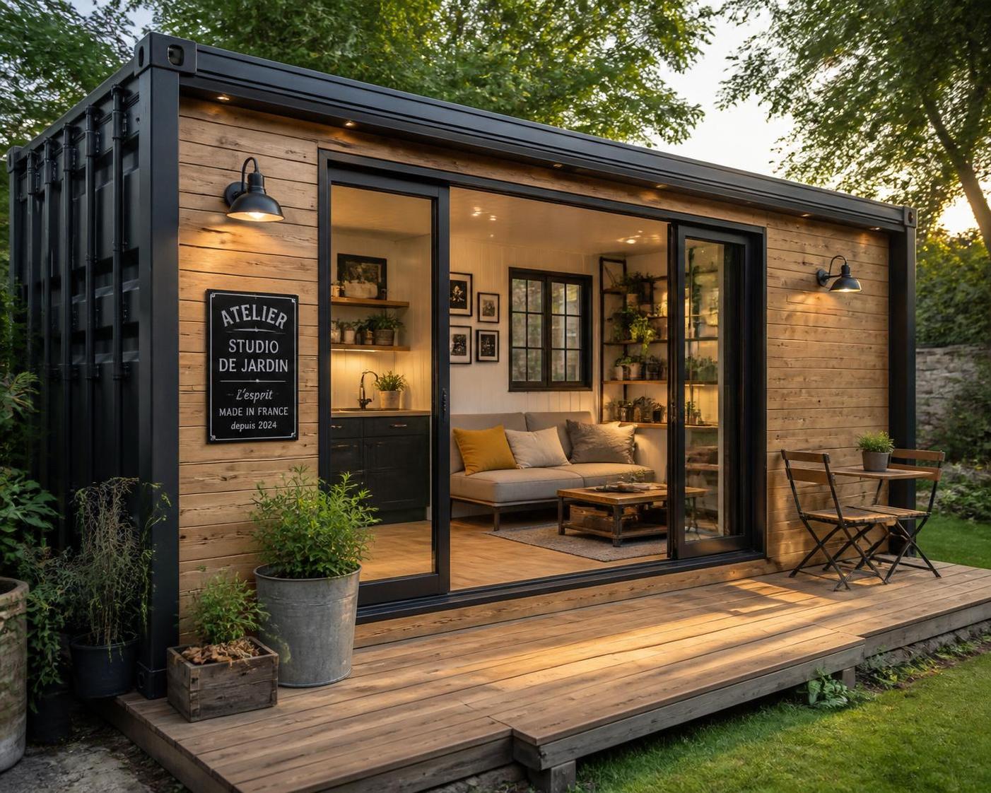 découvrez le container aménagé, une solution économique et modulable pour créer un studio ou un bureau fonctionnel adapté à vos besoins.