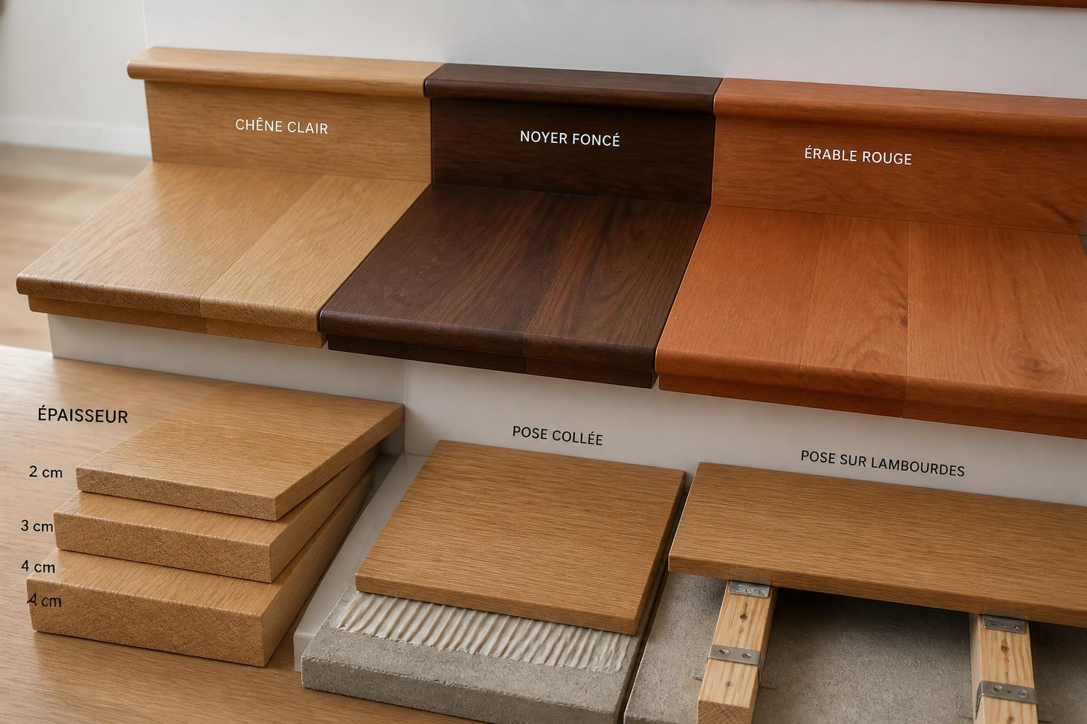 découvrez tout sur la marche d’escalier en bois : choix des essences, épaisseurs adaptées et méthodes de pose pour un escalier durable et esthétique.