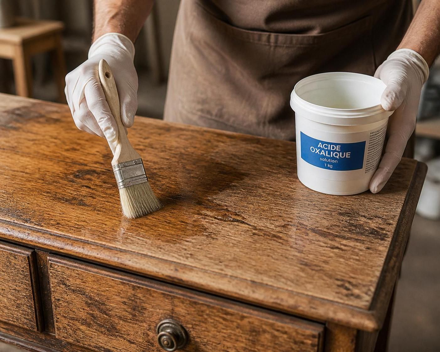 apprenez comment dégriser efficacement le bois avec de l'acide oxalique tout en préservant sa qualité et son intégrité.