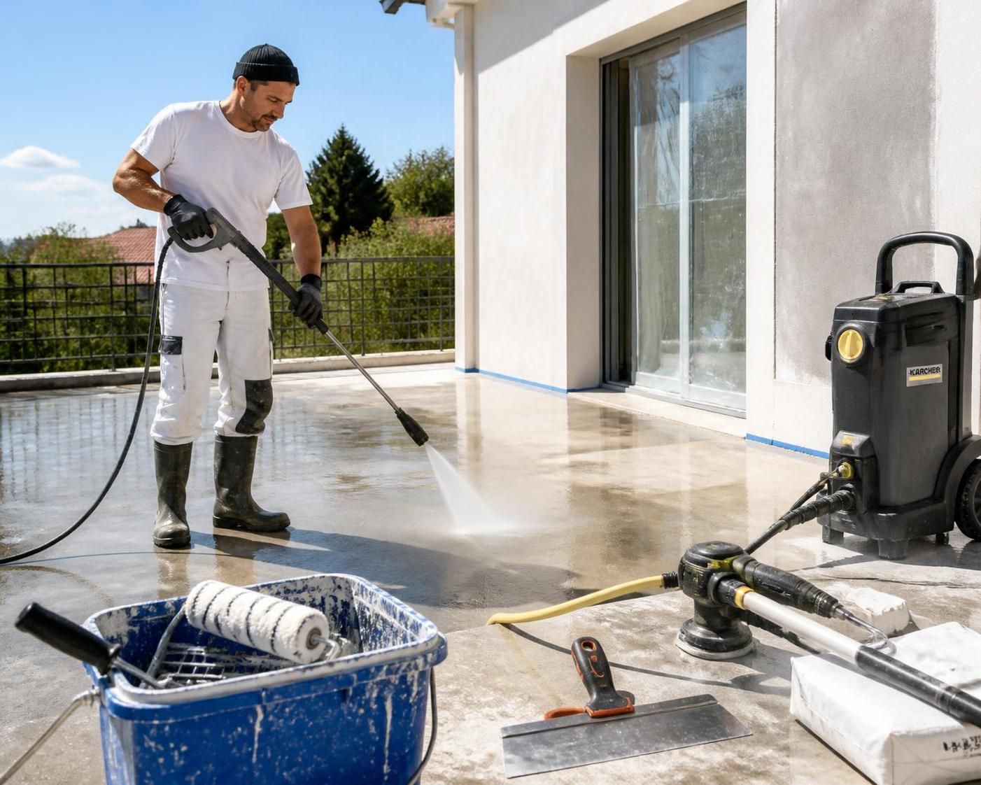 découvrez comment peindre un sol en béton extérieur : les étapes de préparation, le choix de la peinture adaptée et les techniques d'application pour un rendu durable et esthétique.