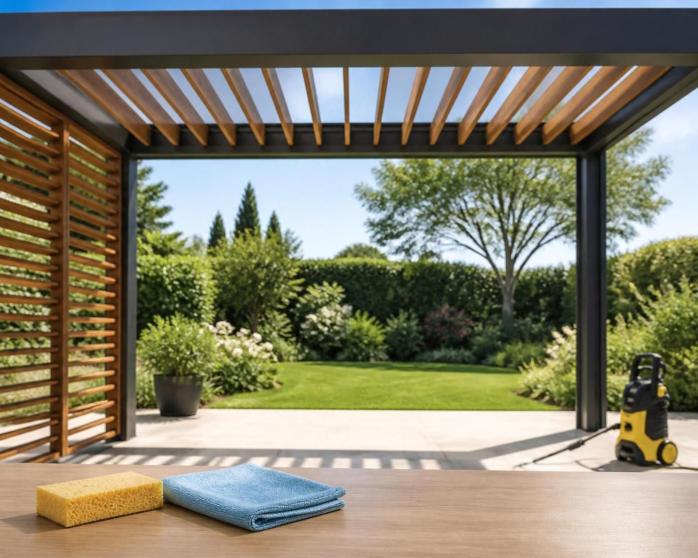 découvrez si le nettoyage d'une pergola au karcher est une bonne idée, avec conseils et précautions pour protéger votre installation tout en assurant un nettoyage efficace.
